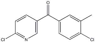 2-CHLORO-5-(4-CHLORO-3-METHYLBENZOYL)PYRIDINE 结构式