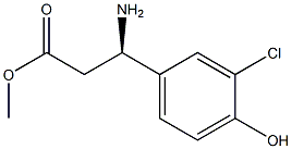METHYL (3R)-3-AMINO-3-(3-CHLORO-4-HYDROXYPHENYL)PROPANOATE 结构式