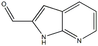 1H-PYRROLO[2,3-B]PYRIDINE-2-CARBALDEHYDE 结构式