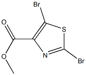 2,5-DIBROMOTHIAZOLE-4-CARBOXYLIC ACID METHYL ESTER 结构式