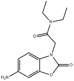 2-(6-AMINO-2-OXO-BENZOOXAZOL-3-YL)-N,N-DIETHYL-ACETAMIDE 结构式