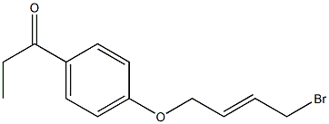 1-[4-(4-Bromo-but-2-enyloxy)-phenyl]-propan-1-one 结构式