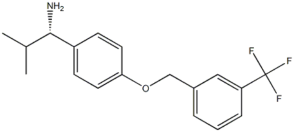 (1S)-2-METHYL-1-(4-([3-(TRIFLUOROMETHYL)PHENYL]METHOXY)PHENYL)PROPYLAMINE 结构式