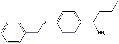 (1S)-1-[4-(PHENYLMETHOXY)PHENYL]BUTYLAMINE 结构式