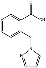 2-吡唑-1-基甲基-苯甲酸 结构式
