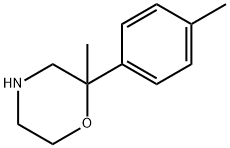 2-甲基-2-对甲苯基吗啉 结构式