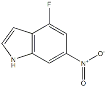 4-FLUORO-6-NITRO INDOLE 结构式