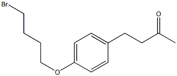 4-[4-(4-BROMO-BUTOXY)-PHENYL]-BUTAN-2-ONE 结构式