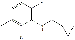 (1R)(2-CHLORO-6-FLUORO-3-METHYLPHENYL)CYCLOPROPYLMETHYLAMINE 结构式