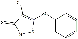 4-CHLORO-5-PHENOXY-3H-1,2-DITHIOLE-3-THIONE 结构式