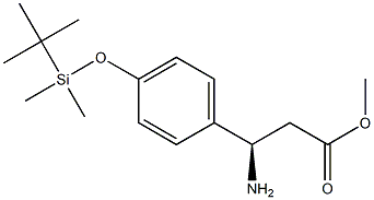 METHYL (3R)-3-AMINO-3-[4-(1,1,2,2-TETRAMETHYL-1-SILAPROPOXY)PHENYL]PROPANOATE 结构式