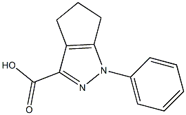 1-PHENYL-1,4,5,6-TETRAHYDROCYCLOPENTA[C]PYRAZOLE-3-CARBOXYLIC ACID 结构式