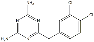 6-(3,4-DICHLOROBENZYL)-1,3,5-TRIAZINE-2,4-DIAMINE 结构式