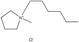 1-Hexyl-1-methylpyrrolidinium chloride 结构式