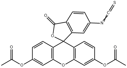 DIACETYL-6-FITC 结构式