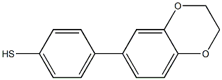 4-[3,4-(ETHYLENEDIOXY)PHENYL]THIOPHENOL 结构式