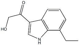 1-(7-ETHYL-1H-INDOL-3-YL)-2-HYDROXYETHANONE 结构式