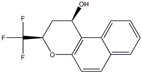 CIS-3-(TRIFLUOROMETHYL)BENZO-[F]-CHROMANE-1-OL 结构式