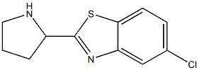 5-CHLORO-2-PYRROLIDIN-2-YL-1,3-BENZOTHIAZOLE 结构式