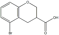 5-BROMOCHROMAN-3-CARBOXYLIC ACID 结构式