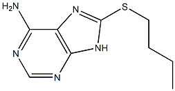 8-(BUTYLTHIO)-9H-PURIN-6-AMINE 结构式