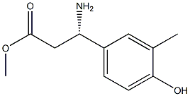 (S)-3-氨基-3-(4-羟基-3-甲基苯基)丙酸甲酯 结构式