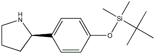 1-[4-((2R)PYRROLIDIN-2-YL)PHENOXY]-1,1,2,2-TETRAMETHYL-1-SILAPROPANE 结构式