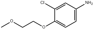 3-氯-4-(2-甲氧基乙氧基)苯胺 结构式