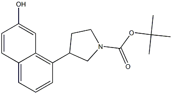 1-BOC-3-(7-HYDROXY-NAPHTHALEN-1-YL)-PYRROLIDINE 结构式