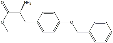 METHYL (2R)-2-AMINO-3-[4-(PHENYLMETHOXY)PHENYL]PROPANOATE 结构式