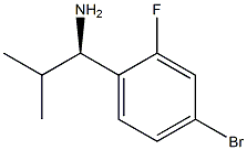 (1R)-1-(4-BROMO-2-FLUOROPHENYL)-2-METHYLPROPYLAMINE 结构式