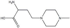 2-AMINO-4-(4-METHYL-PIPERAZIN-1-YL)-BUTYRIC ACID 结构式