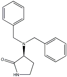 (S)-(-)-3-N,N-DIBENZYLAMINOPYRROLIDIN-2-ONE 结构式