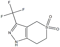 1,4,6,7-TETRAHYDRO-3-(TRIFLUOROMETHYL)THIOPYRANO-[4,3-C]-PYRAZOLE 5,5-DIOXIDE 结构式