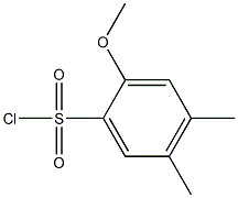 2-METHOXY-4,5-DIMETHYL-BENZENESULFONYL CHLORIDE 结构式