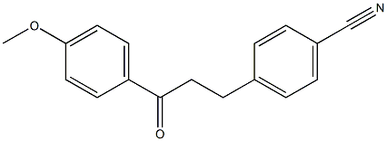 3-(4-CYANOPHENYL)-4'-METHOXYPROPIOPHENONE 结构式