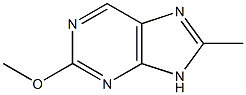 2-METHOXY-8-METHYL-9H-PURINE 结构式
