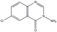 3-AMINO-6-CHLOROQUINAZOLIN-4(3H)-ONE 结构式