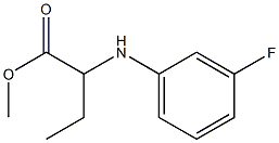 2-(3-FLUORO-PHENYLAMINO)-BUTYRIC ACID METHYL ESTER 结构式