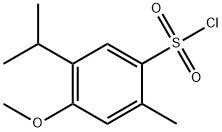 4-甲氧基-2-甲基-5-丙-2-基-苯磺酰氯 结构式