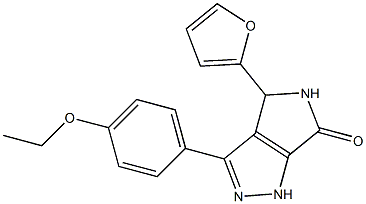 3-(4-ETHOXYPHENYL)-4-(2-FURYL)-4,5-DIHYDROPYRROLO[3,4-C]PYRAZOL-6(1H)-ONE 结构式