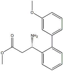 METHYL (3S)-3-AMINO-3-[2-(3-METHOXYPHENYL)PHENYL]PROPANOATE 结构式