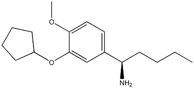 (1R)-1-(3-CYCLOPENTYLOXY-4-METHOXYPHENYL)PENTYLAMINE 结构式