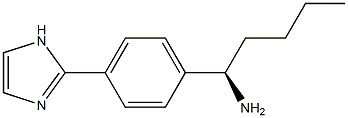 (1R)-1-(4-IMIDAZOLYLPHENYL)PENTYLAMINE 结构式