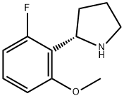 2-((2S)PYRROLIDIN-2-YL)-3-FLUORO-1-METHOXYBENZENE 结构式