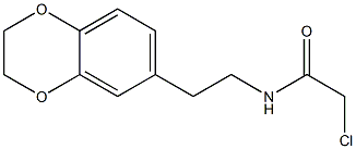 2-CHLORO-N-[2-(2,3-DIHYDRO-1,4-BENZODIOXIN-6-YL)ETHYL]ACETAMIDE 结构式