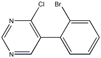 5-(2-BROMOPHENYL)-4-CHLOROPYRIMIDINE 结构式