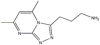 3-(5,7-DIMETHYL[1,2,4]TRIAZOLO[4,3-A]PYRIMIDIN-3-YL)PROPAN-1-AMINE 结构式