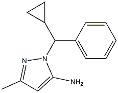 2-(CYCLOPROPYL-PHENYL-METHYL)-5-METHYL-2H-PYRAZOL-3-YLAMINE 结构式