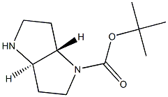 (3aR,6aS)-tert-Butyl hexahydropyrrolo[3,2-b]pyrrole-1(2H)-carboxylate 结构式